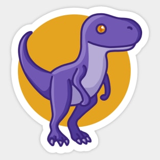 Cute Velociraptor, Dino, Dinosaur Sticker